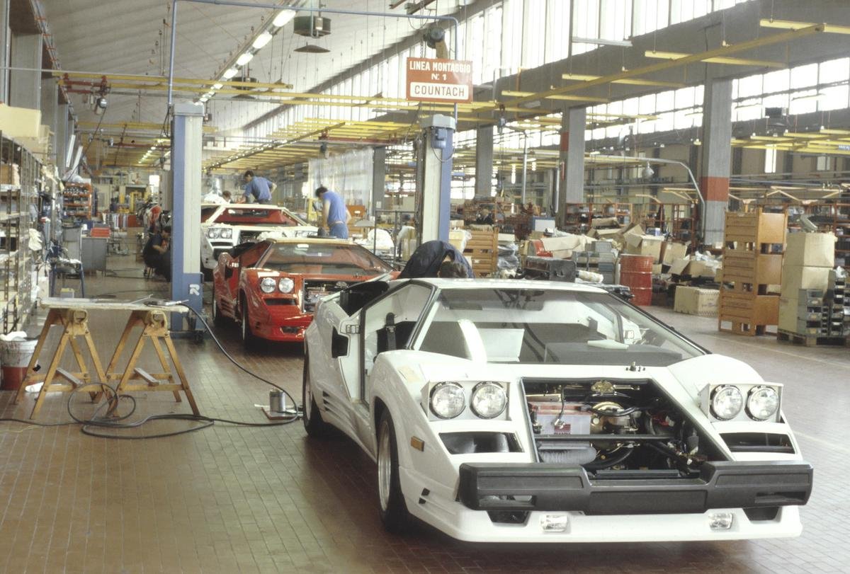 Lamborghini Countach Production Line